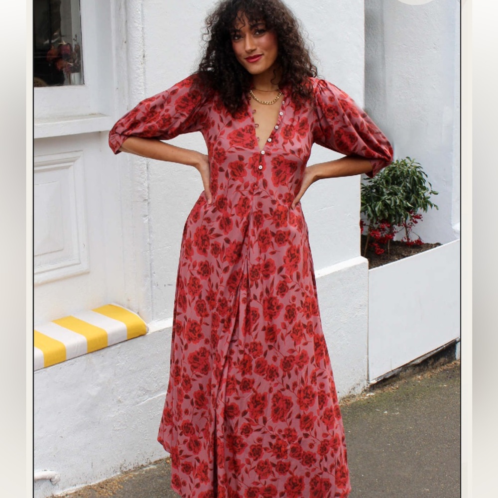 JEN'S PIRATE BOOTY
HIGH SUMMER SALOON MAXI DRESS -
ELECTRO FLORAL BLOOM - size L